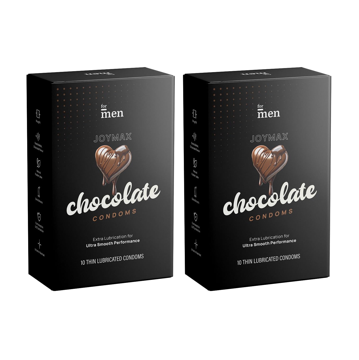 ForMen JOYMAX Chocolate Dotted & Lubricated Condoms for Men | 540 Big Dots | With Disposable Pouches (Pack of 2)-picture-10