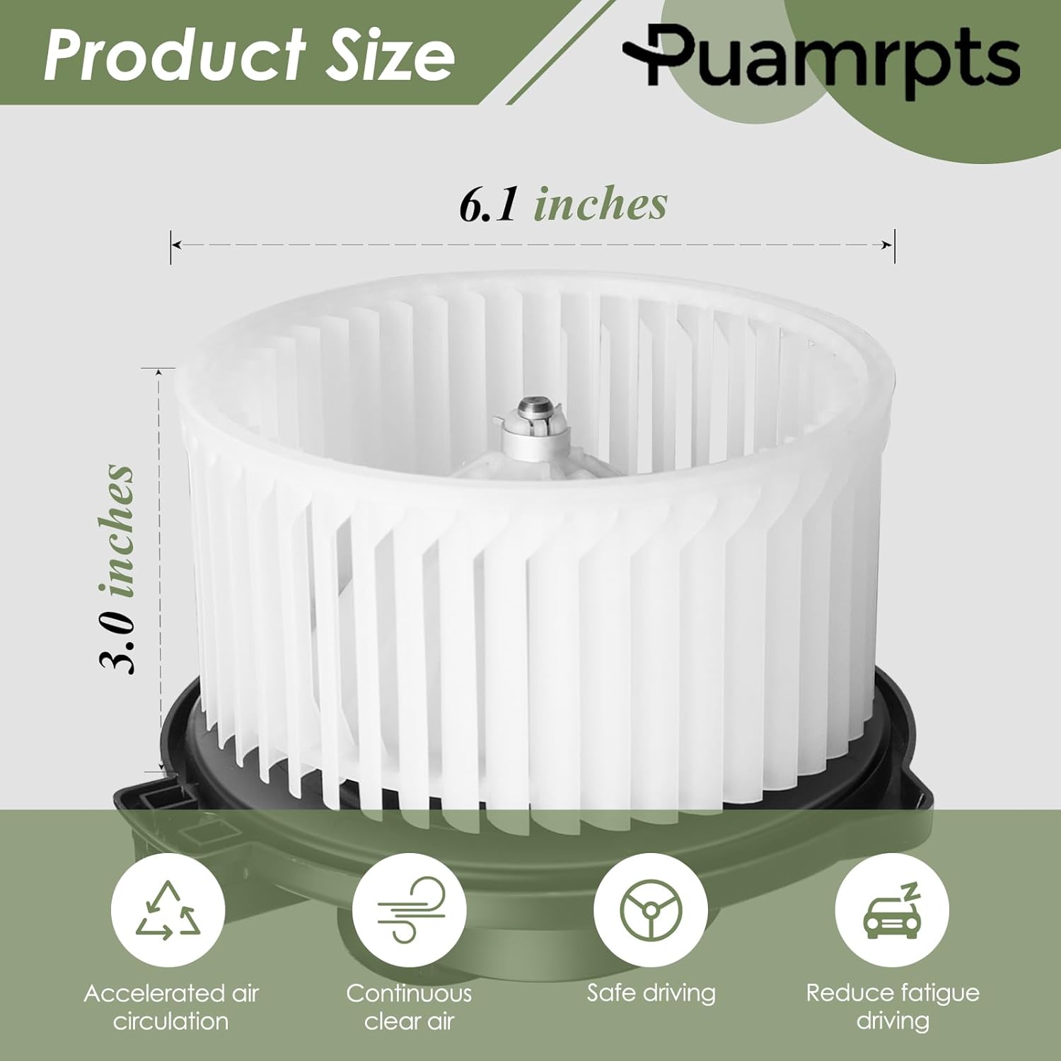 AC Heater Blower Motor Compatible with Toyota Vehicles - Camry 1997-2001, Solara 1999-2003 - Replace# 8710306021, 700053