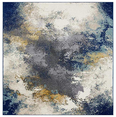 LUXE WEAVERS Beverly Collection Modern Abstract Blue 8x10 Area Rug - Image 5