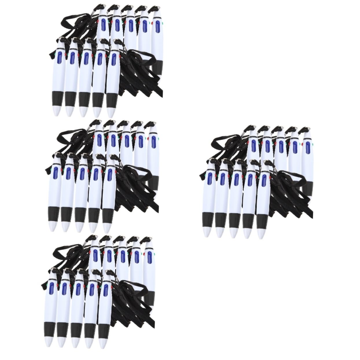 Tofficu 4 Ensembles Stylo À Bille Stylos Noirs Pointe Fine Accessoires s Effaçables Multi Rétractable À Bille Rouges Décor À Lanière Black Liquide 10 Pièces * 4