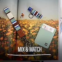 Vista 6 de Thread Wallets Bonito llavero elástico para bálsamo labial Funda de bálsamo labial genial para hombres y mujeres (Benny), Color múltiple