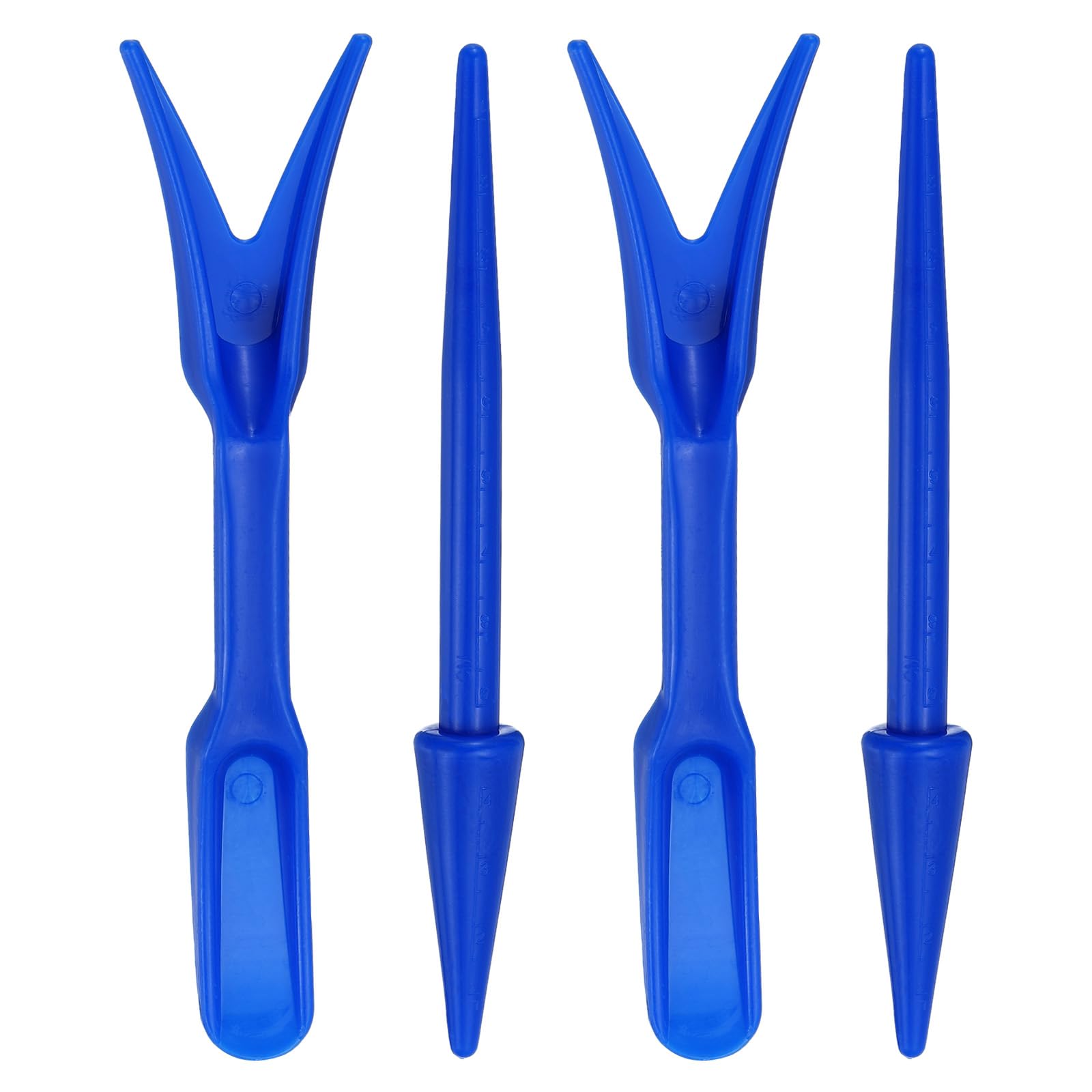 PATIKIL Mini Garden Hand Succulent Transplanting Tools, 4 Pack Digging Planting Widger Dibber Tools for Bonsai Plant Care DIY, Blue