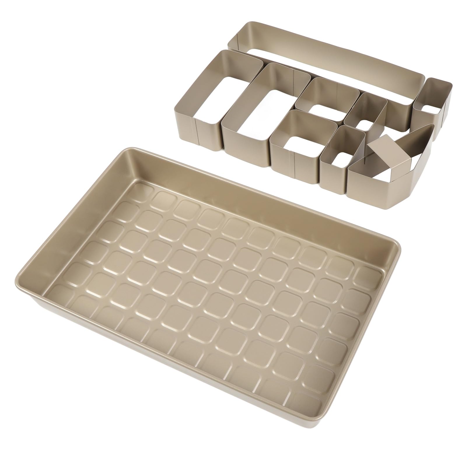 Juego de moldes antiadherentes para tartas, diseño alfanumérico innovador para hornear, letras y números con recipiente y manual de instrucciones (idioma español no garantizado), resistente a altas