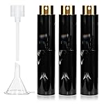 Vitog 10ML Marble Texture Refillable Travel Perfume Atomizer, Empty Cologne Dispenser Mini Spray Bottle With Funnel and Dispensers, Leak-Proof Empty Fragrance Decant Container For Women and Men 3PCS