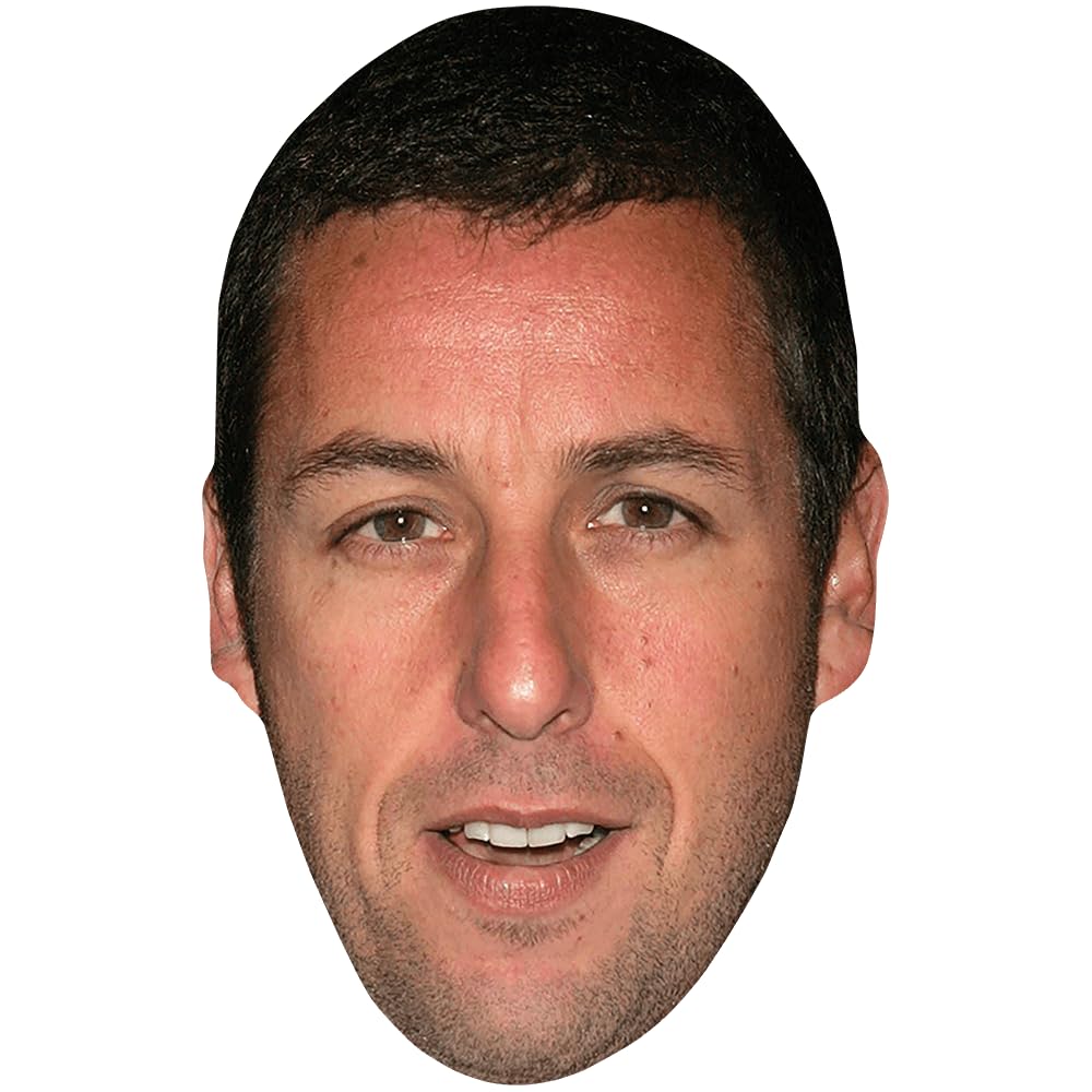 Celebrity Cutouts Lifelike Adam Sandler (Young) Celebrity Mask, Flat Card Face, Fancy Dress Mask