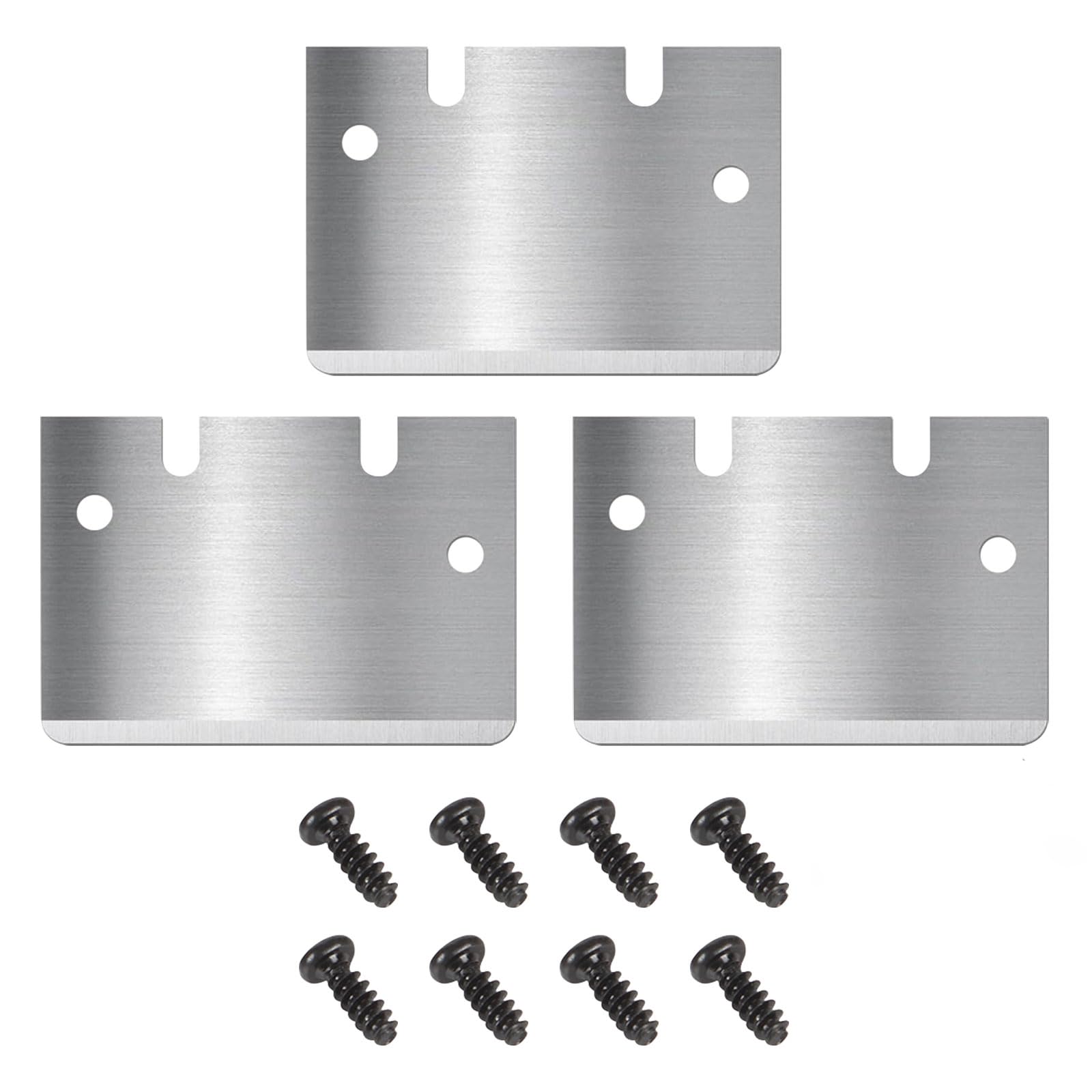 3D Printer Cooktop Scrapers Compatible with Bambu Lab A1/X1/P1 Series Anycubic Kobra Series Creality All 3D Printers Build Plate Scraper Blades with 8pcs Screws (3PCS)-image-44