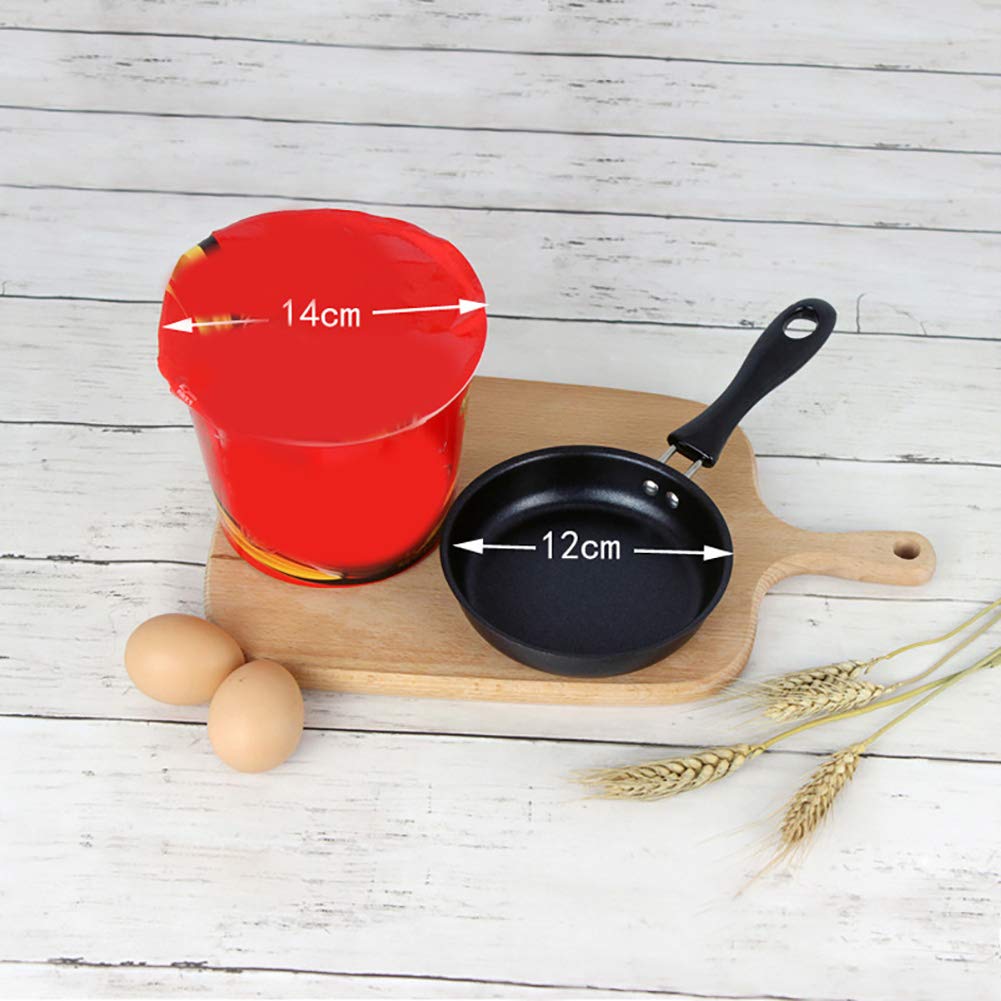 shlutesoy Mini poêle à frire de 12 cm pour omelette, petit déjeuner, artefact d'omelette, poêle à frire à fond plat