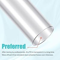 Vista 3 de Geetery Tubo de PC Transparente Largo de Policarbonato Redondo Tubería de Plástico Rígido Tubo de Plástico Irrompible Tubo Transparente