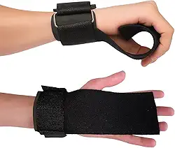 Strap Tala Larga Academia Musculação Munhequeira Preto