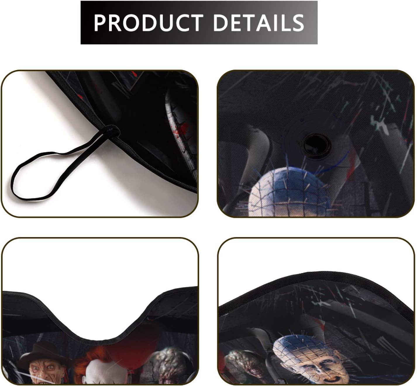 Horror Car Accessories Windshield Sun Shade