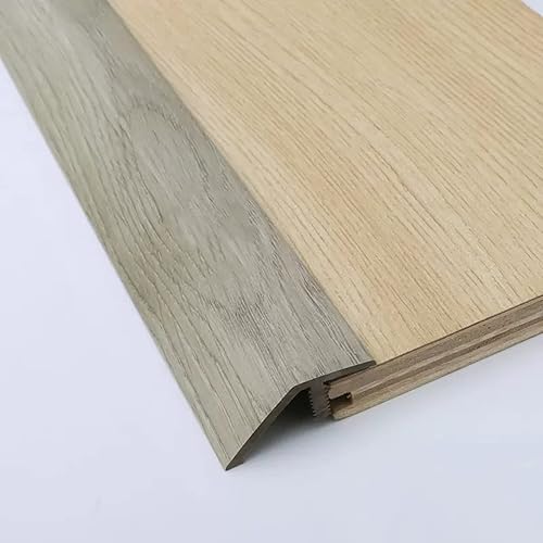 Miniatura 7 de PVC Floor Transition for Uneven Floors 12 Transition, Indoor Outdoor Doorway Threshold Reducer with Wood Grain, 36 40 50 60 67 Inch Edge Trim
