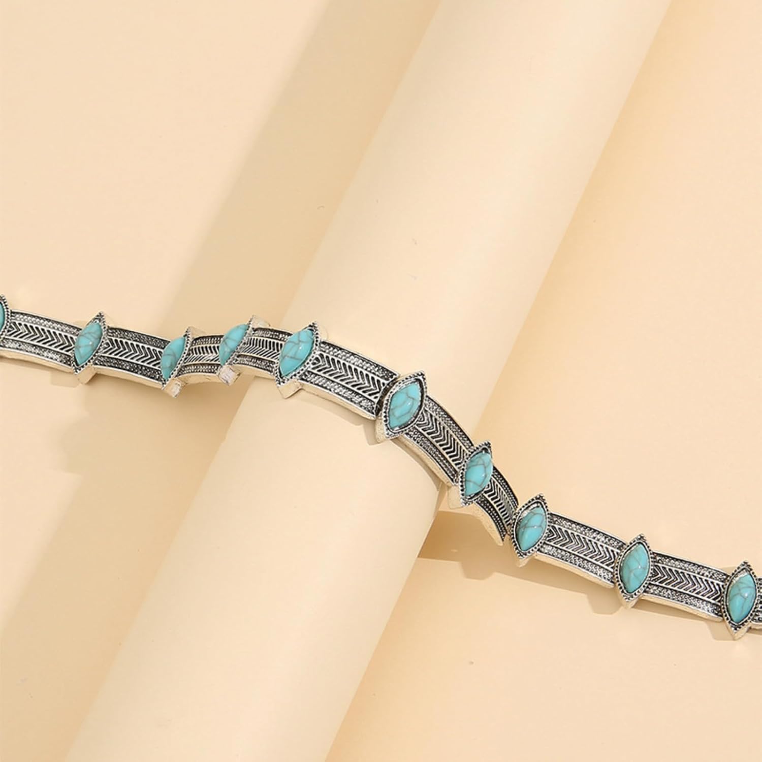 Western Turquoise Choker Necklaces for Women Ren Faire Accessories Boho Necklace Jewelry for Women - Image 5