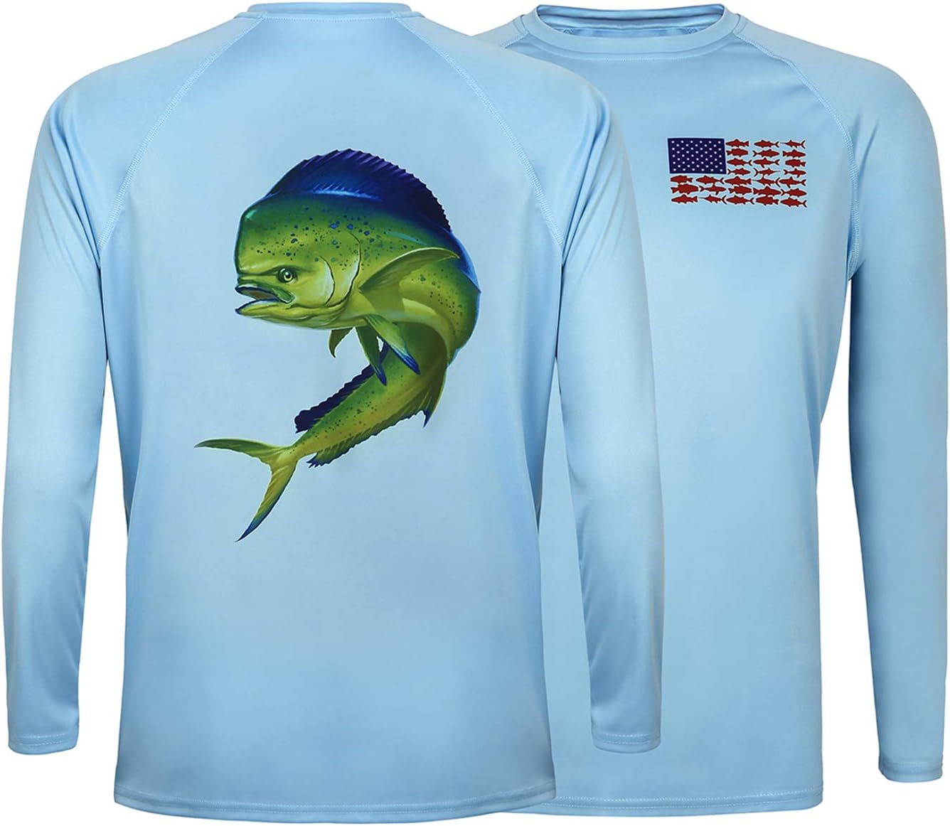 HDE Fishing Shirts for Men Long Sleeve UPF 50 Sun Protection Quick-Dry Outdoor Performance T-Shirt