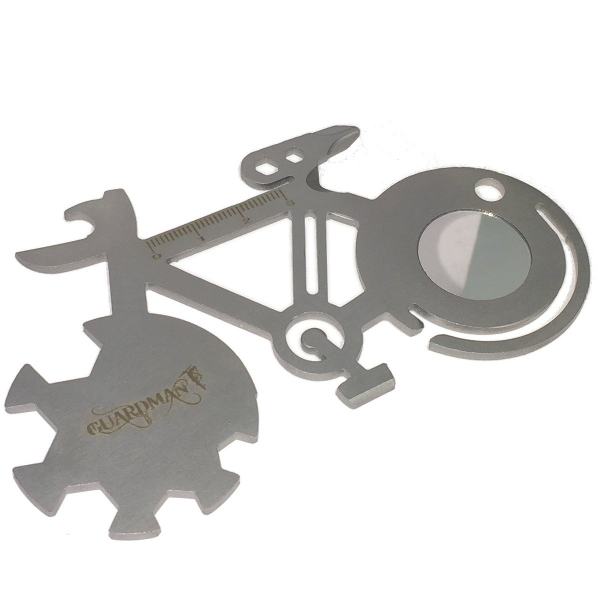 Boys Valentines Bicycle 10-in-1 Multitool Card Every Day Carry Pocket Tool, Stocking Stuffer Christmas Gift For Dad - Under 10 Dollars