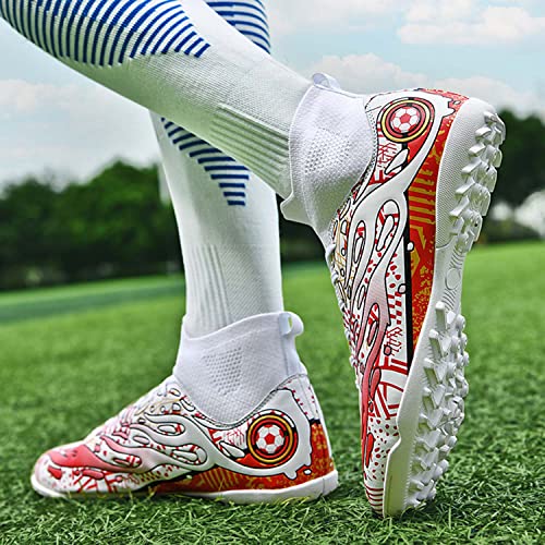 Hesbiteul Kids Turf Soccer Shoes Boys Indoor Soccer Cleats Athletic Tf Football Cleats #TOP5