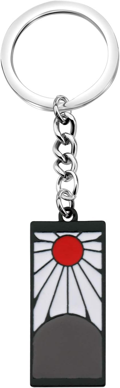 FAADBUK Demon Anime Inspired Jewelry Tanjiro Necklace & Keychain Tanjirou Anime Cosplay Gifts