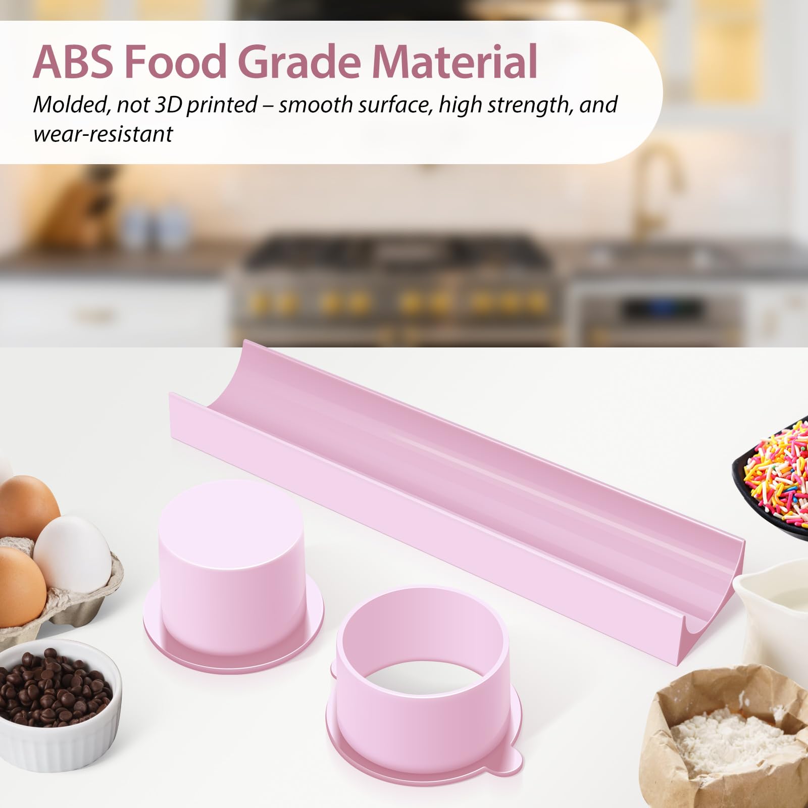 Cake Pop Cutter, Circle Cake Pop Mold Set , Non-3D Printed ABS Injection Molded, 1.75" Size , High-Capacity Dual-Cavity Cake Pop Tray , Smooth & Easy-Clean Surface (Cake Cutter - View #5