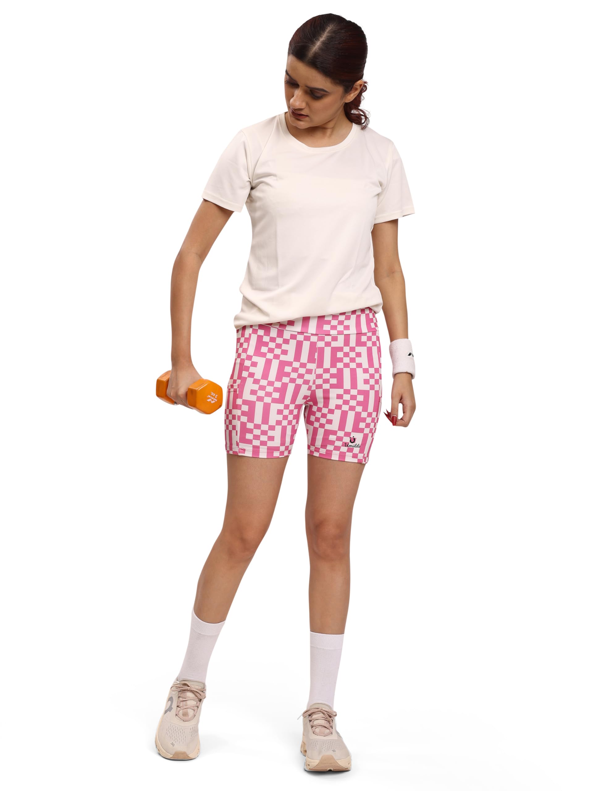 Womens Biker Shorts with Pockets, High Waisted Yoga Shorts for Women Running Gym and Workout-image-7