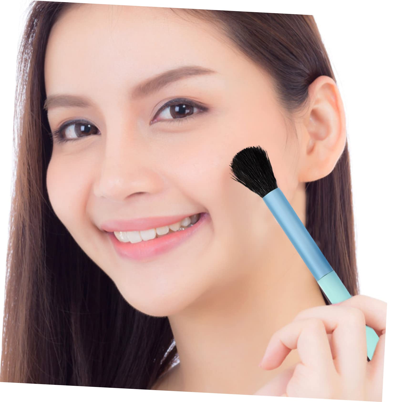 Housoutil 4ensembles Set De Pinceaux De Maquillage Fibres Artificielles Avec Miroir De Pinceaux Portables Pour Maquillage Et Spéciaux