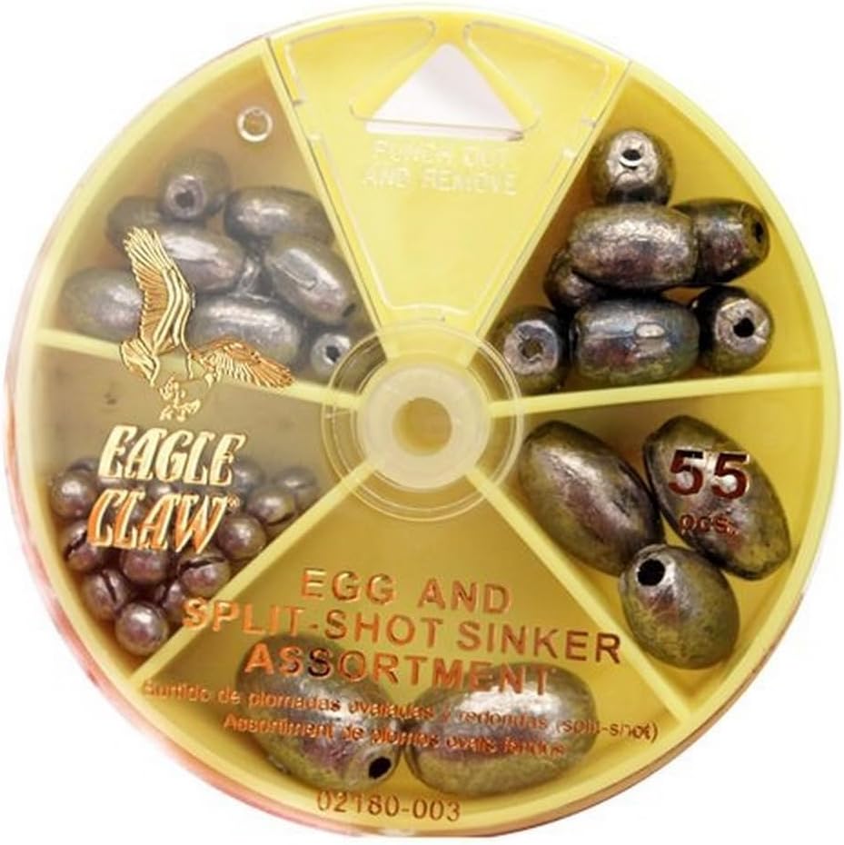 Sinker Assortment Egg Sinker & Split-Shot (Per 55)