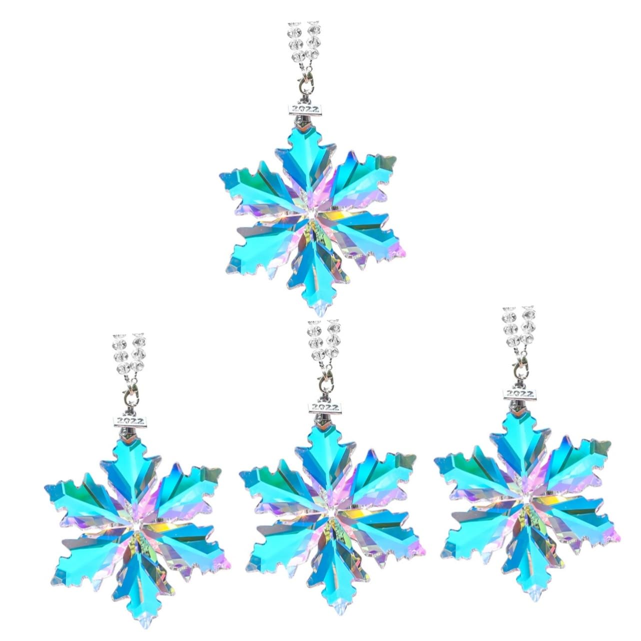 Verre Cristal Flocon de Décoration : Suspension Auto et Fêtes