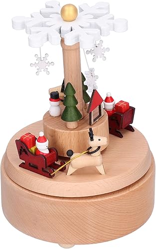 Miniatura 4 de Cajas de música de Navidad, caja musical de tren de Navidad para ella, caja musical de castillo inteligente, regalo de cumpleaños para amantes,