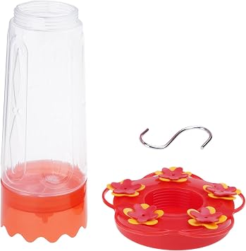Hummingbird Feeders 15Oz Capacity With 5 Feeding Ports And Perches For Garden Decoration Outdoor Bird Feeders