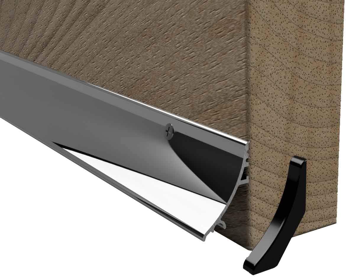 Stormguard Rain Deflector Chrome 914mm Door Water Weather Bar 32mm