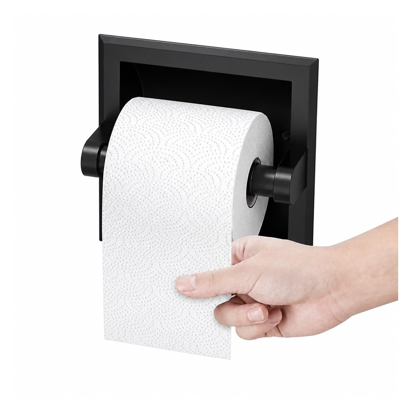 Porte-Rouleau de Papier Toilette encastré en Plastique