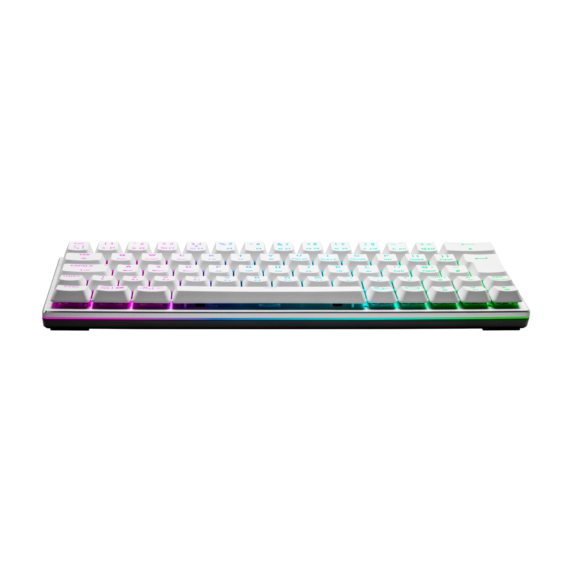 Cooler Master SK622 RGB Hybrid, Wireless Mechanical Gaming Keyboard, Silver/White with Low Profile Mechanical Switch in Red