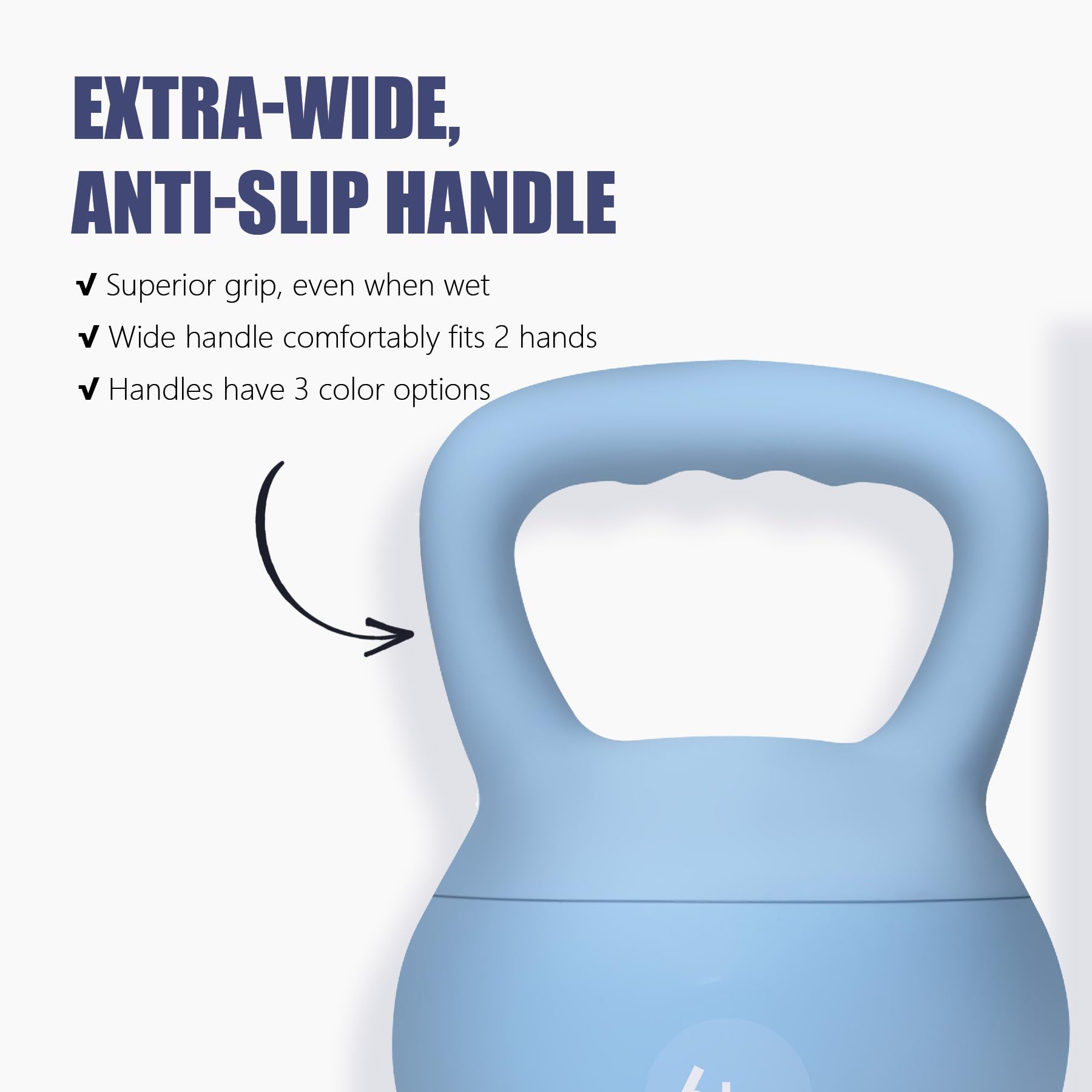 SogesHome Kettlebells - Mancuerna de bola suave (5 kg, profesional, silenciosa, suave, para entrenamiento de fuerza)
