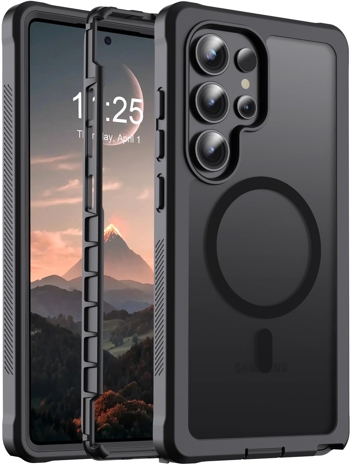 jaroco Magnetic for Samsung Galaxy S25 Ultra case 6.9"-Black