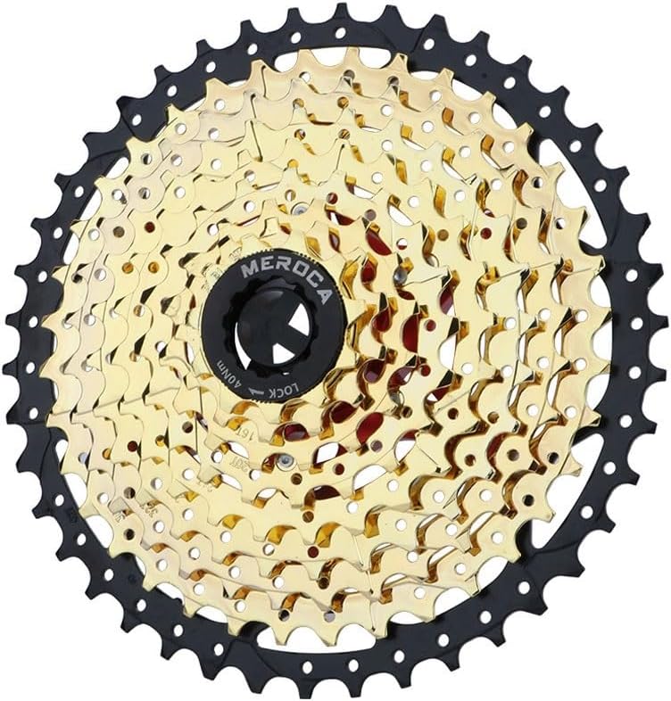 9 Speed Mountain Bike Freewheel Split Lightweight MTB Cassette 9s 11-42T/11-46T Cassette Sprocket Extra Large Tooth Climbing Cassette