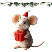 Felt Mice Christmas Collectible Animals Toys Display Decor