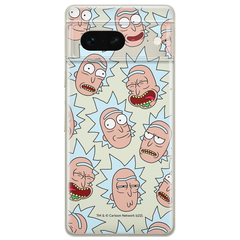 ERT GROUP mobile phone case for Google PIXEL 7 original and officially Licensed Rick and Morty pattern Rick & Morty 015 optimally adapted to the shape of the mobile phone, partially transparent