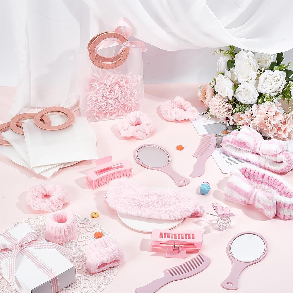 ORIGACH 90 Pcs Pink Spa Sleepover Party Supplies for Women Girls image 4