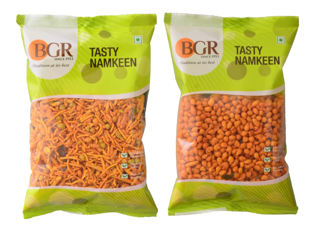 BGR Foods Combo Offer - Garlic Mixture & Khara Boondi (350g Pack of 2) |Traditional Spicy South Indian Snack | Made Perfect Tea-Time Or Festive Treat | Ready To Eat | No Added Preservatives. (B0C1ZLLCGZ) Amazon Price History, Amazon Price Tracker