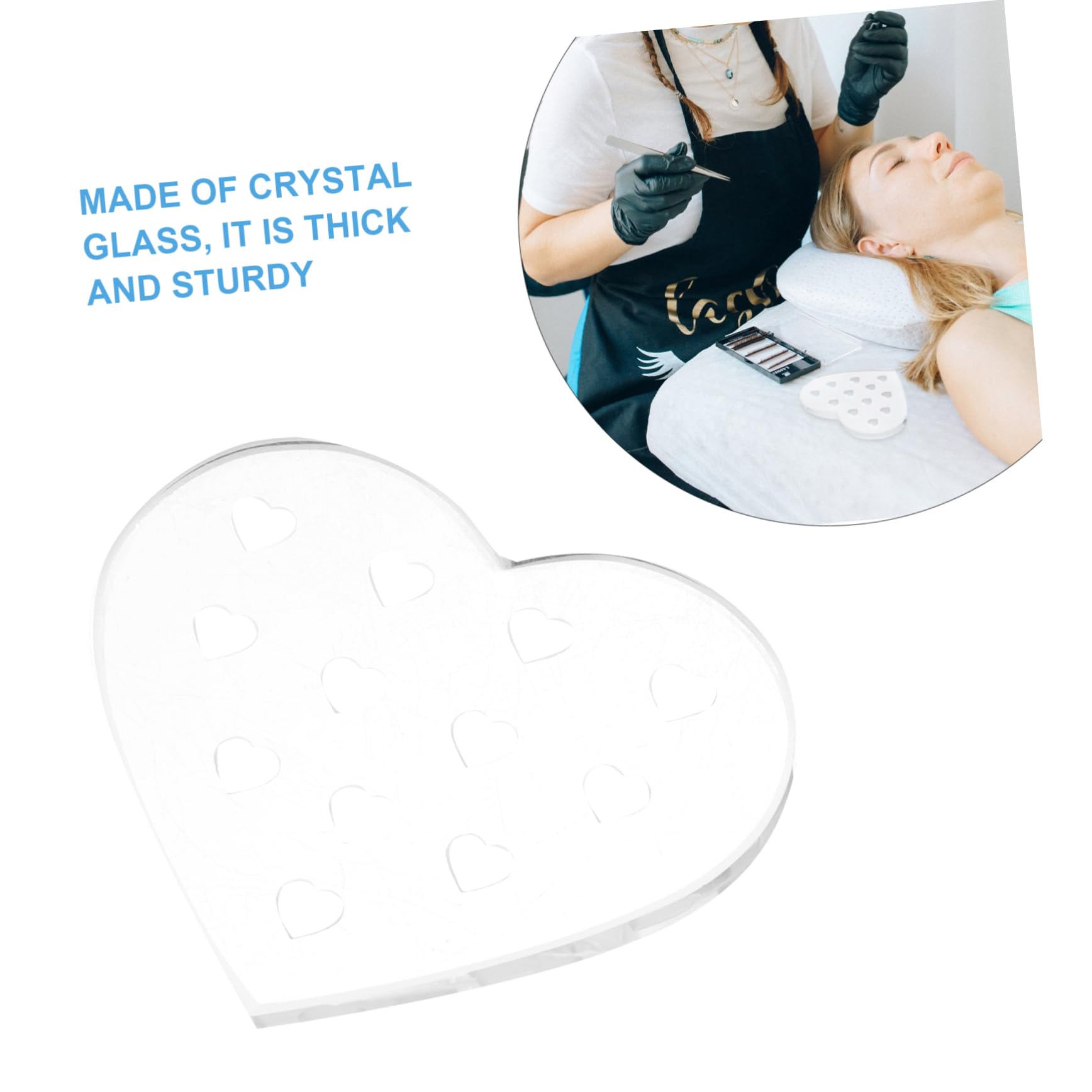 MAGICLULU Supporto Portatile Per Extension Ciglia 4 Pezzi Vassoio Per Ciglia Kit Di Accessori Per Ciglia