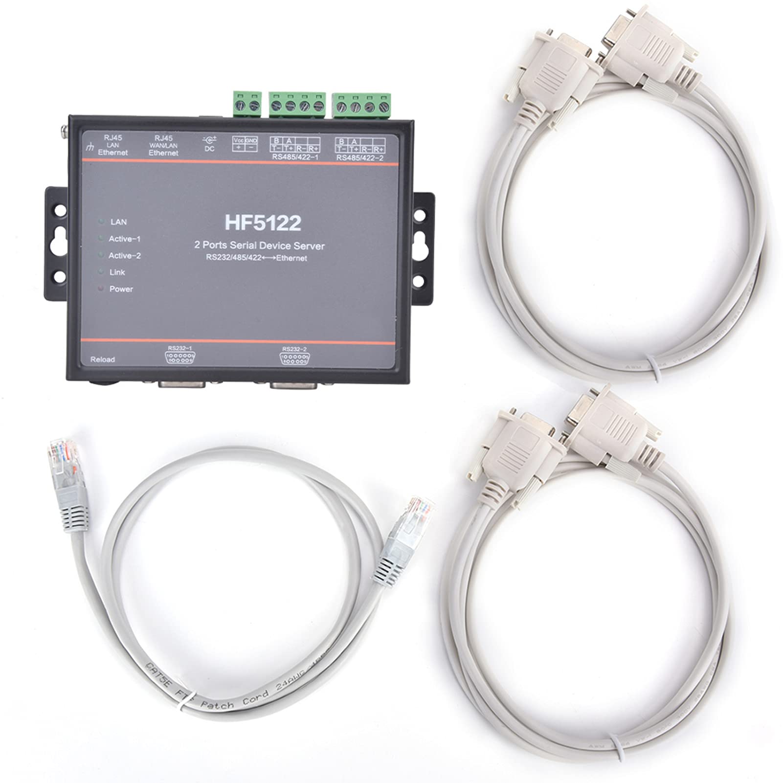 Server a Doppia Porta Seriale HF-5122 Soluzione di Rete Compatta e Affidabile per L'automazione Industriale
