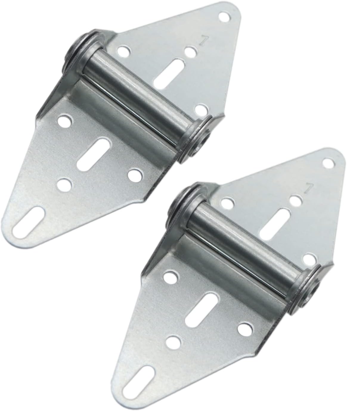 2 Packs Garage Door Hinges #3 with Galvanized Finish - Heavy Duty 14 Gauge Steel, Suitable for Residential/Light Commercial Garage Door Replacement