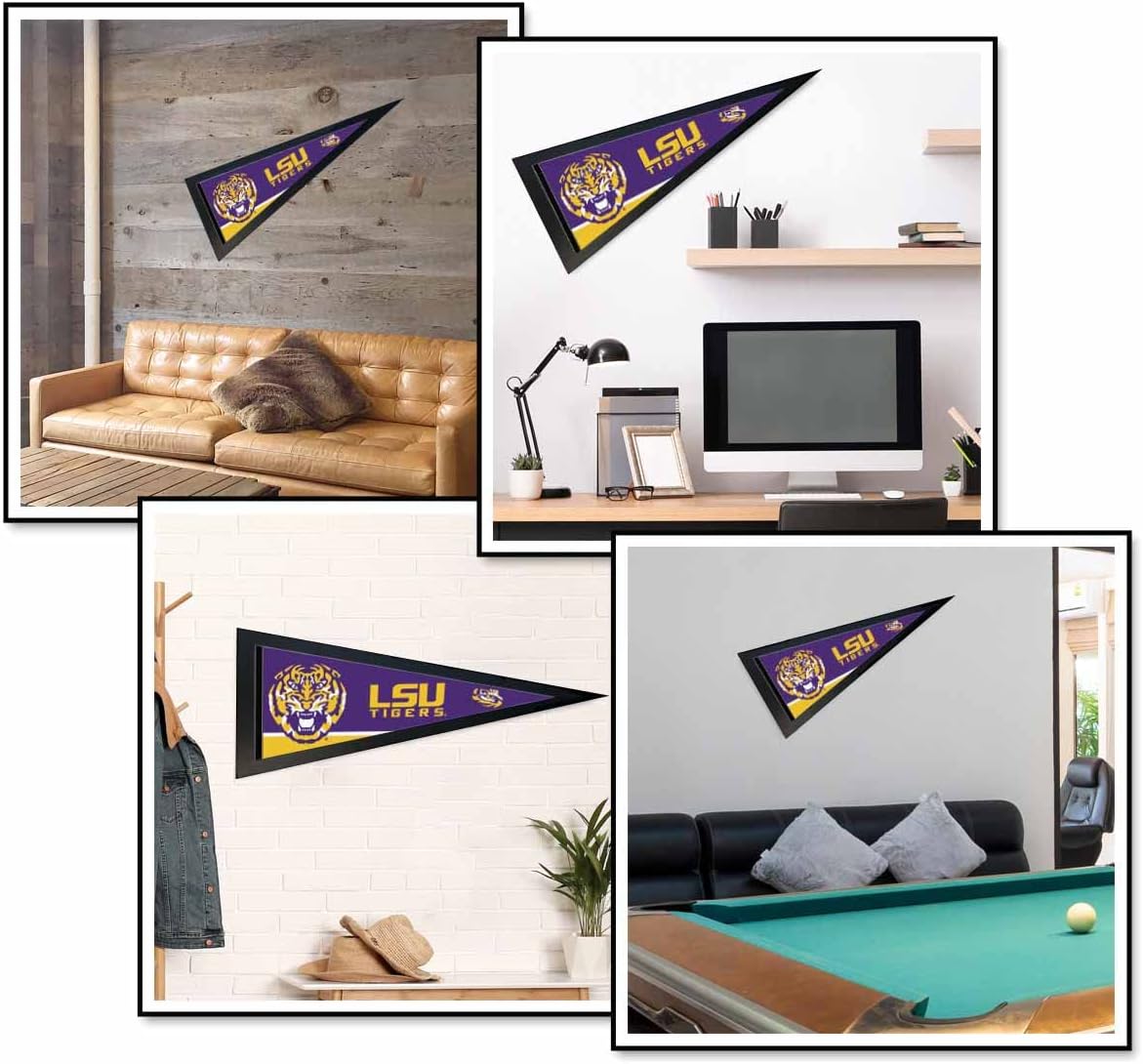 College Flags & Banners Co. LSU Tigers and Wood Pennant Frame
