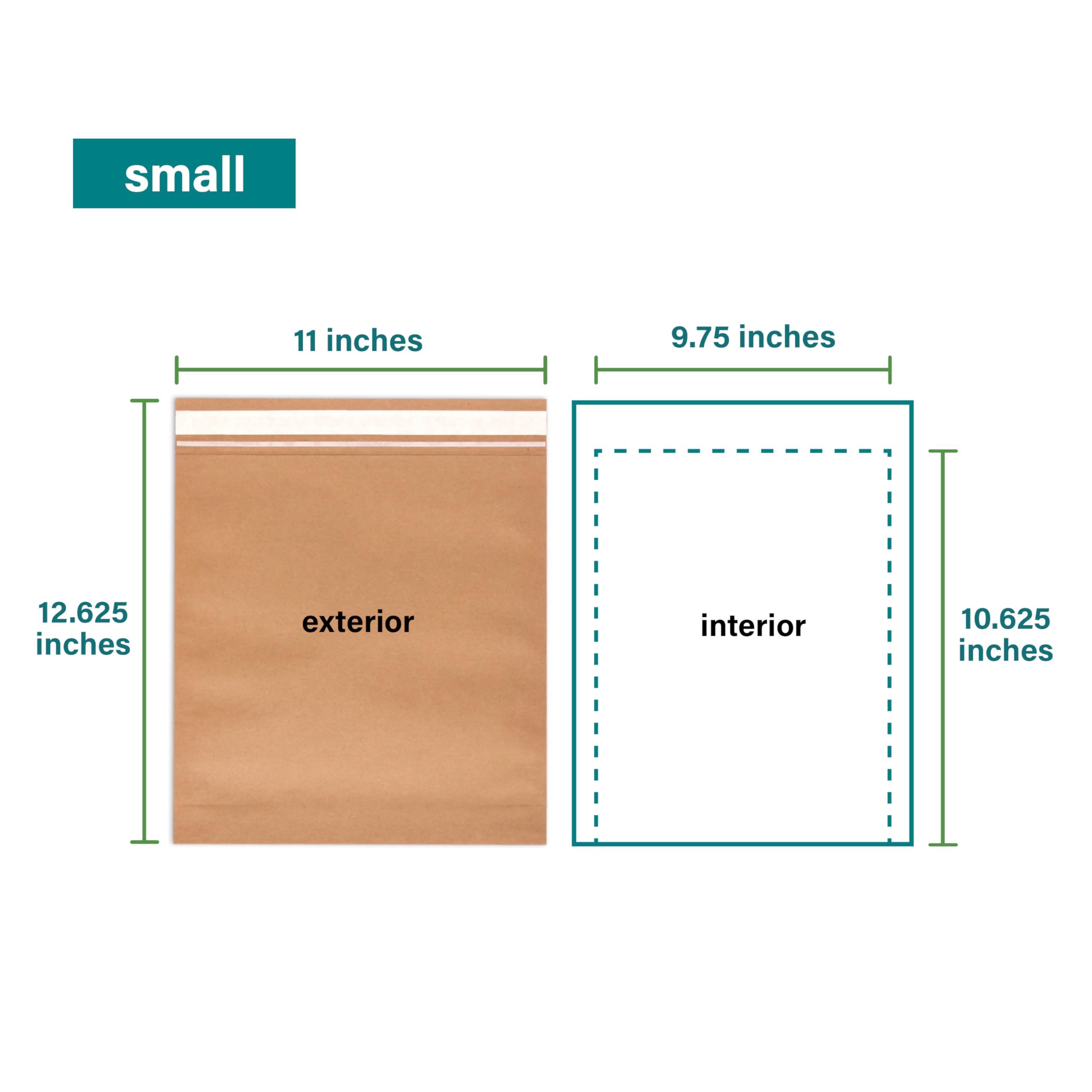 Elementree Sustainable Expandable Paper Mailer, Small, 50 Count - Image 2