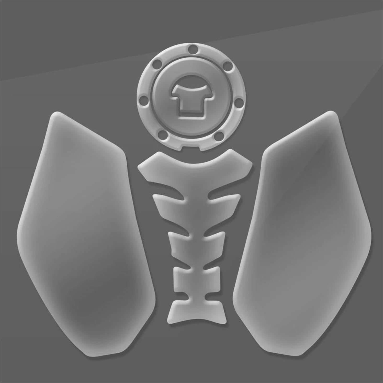 Motorcycle Tank Pad Protector Transparent Fish Bone Decal for CBR600RR CBR600 RR CBR 600 2003-2006 2005 Tank Graphic(Color1)