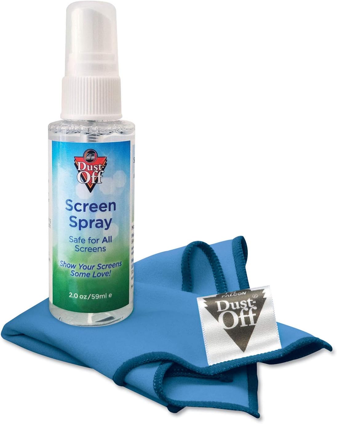 Dust-Off Dptc Electronics Screen Cleaning Kit, 2 Oz. Spray with Microfiber Cloth