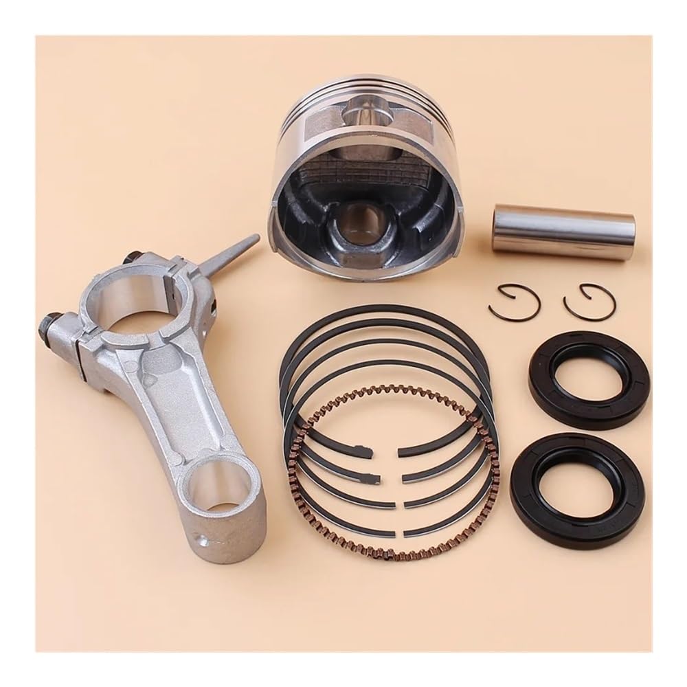Kit de Sello de Aceite de cigüeñal de biela de Anillos de pistón de 68mm Apto for cortacésped de Motor H GX160 168F 5.5HP 91202-ZL8-003