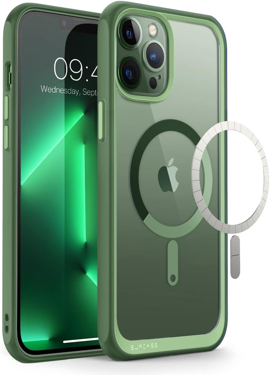 SUPCASE for iPhone 13 Pro Case (Unicorn Beetle Mag), [Compatible with MagSafe] [Military-Grade Protection] Protective Slim Clear Magnetic Shockproof Phone Case for iPhone 13 Pro, Jasper