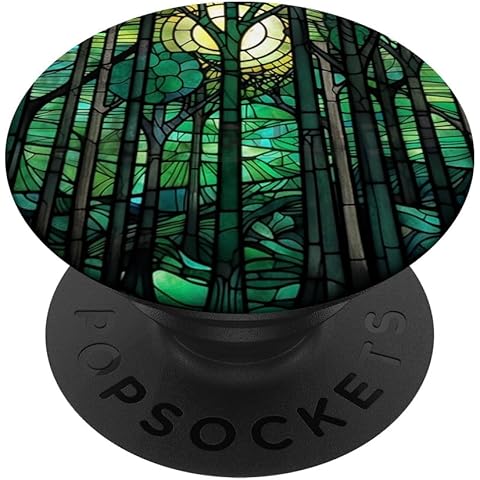 Forest Stained Glass PopSockets Adhesive PopGrip
