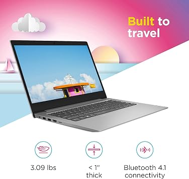 Lenovo 2022 IdeaPad 1 Laptop, 14 Anti-Glare Display, Intel Quad-Core Processor, Intel UHD Graphics, 4GB RAM, 256GB PCIe SSD, Windows 11 + Microfiber Cloth