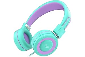 ELECDER i37 Kids Headphones for School, Adjustable 3.5 mm Jack Stereo On-Ear...