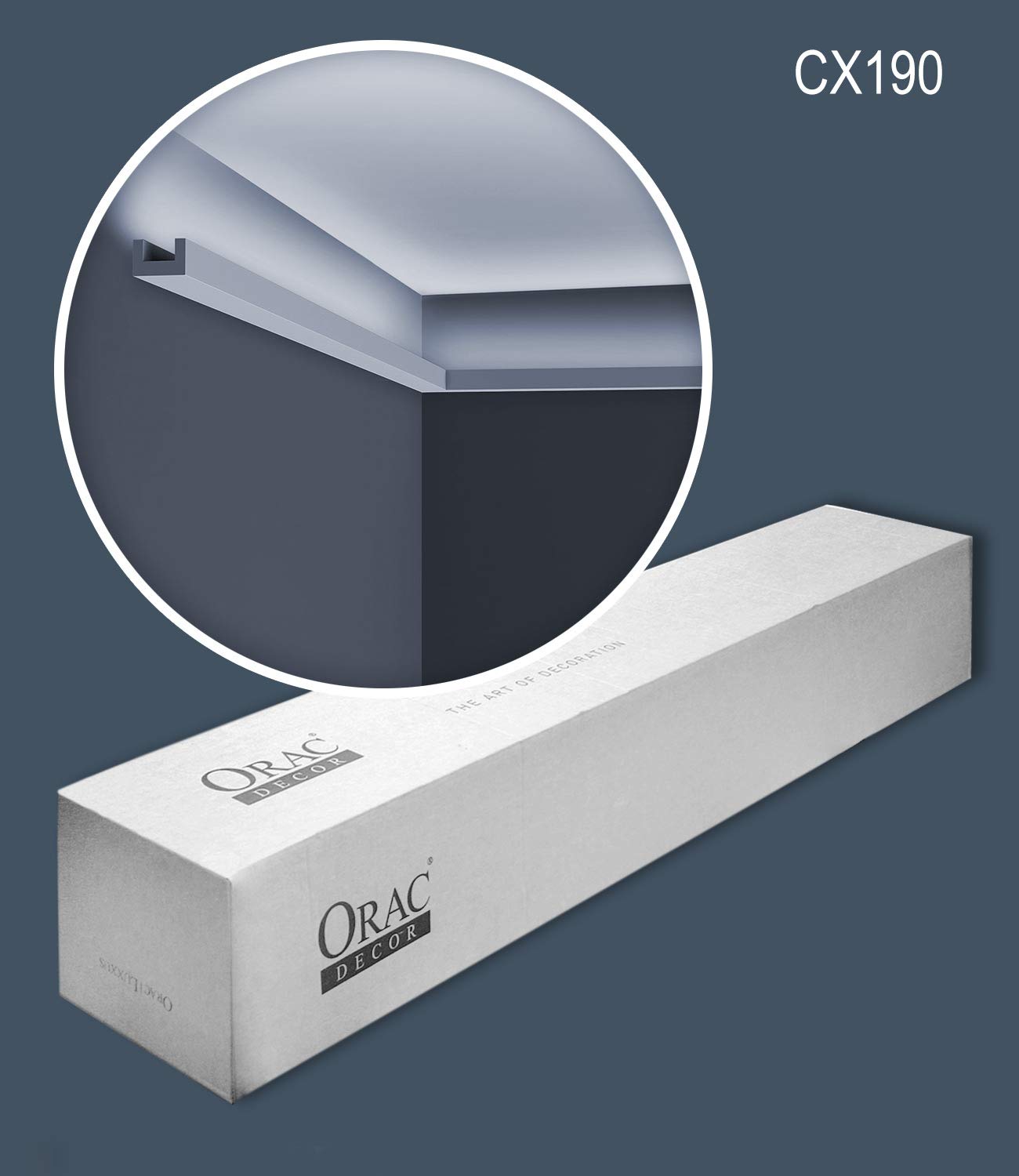 Orac Decor CX190-box 1 karton zestaw z 4 listwami narożnymi, listwy ozdobne 8 m